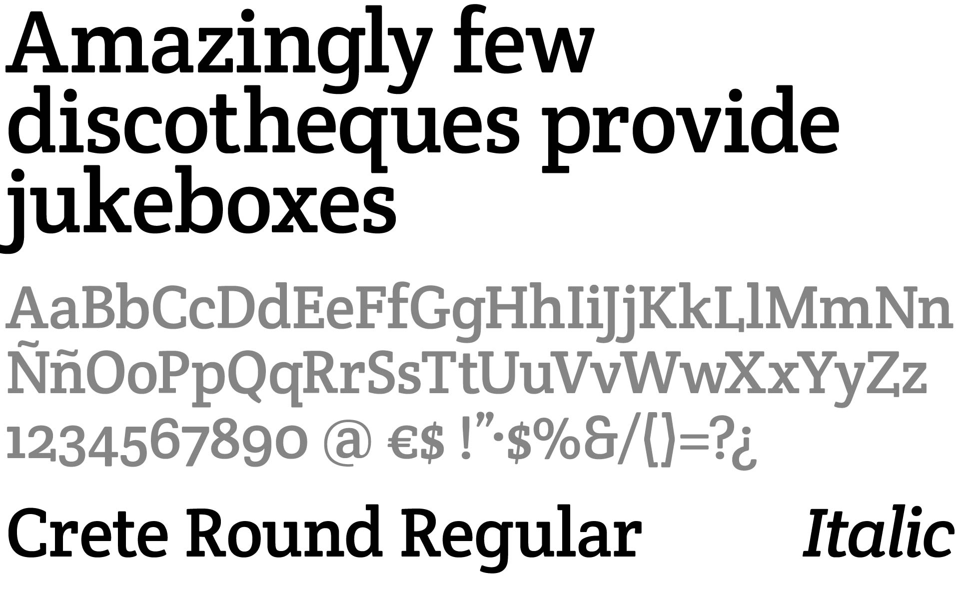 Crete Round tipografía alternativa a Rokkit