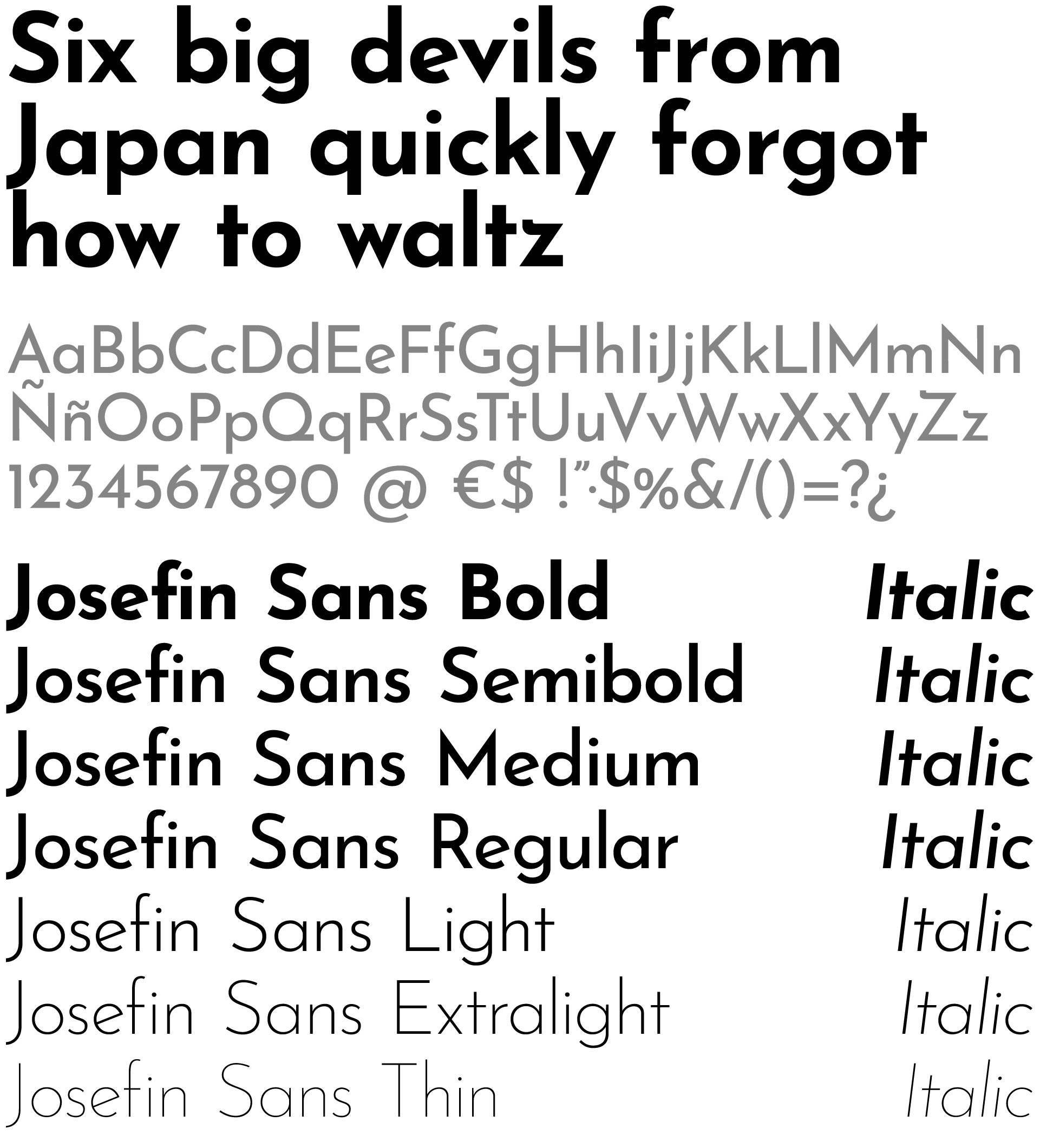 Josefin Sans tipografía alternativa a Rokkit
